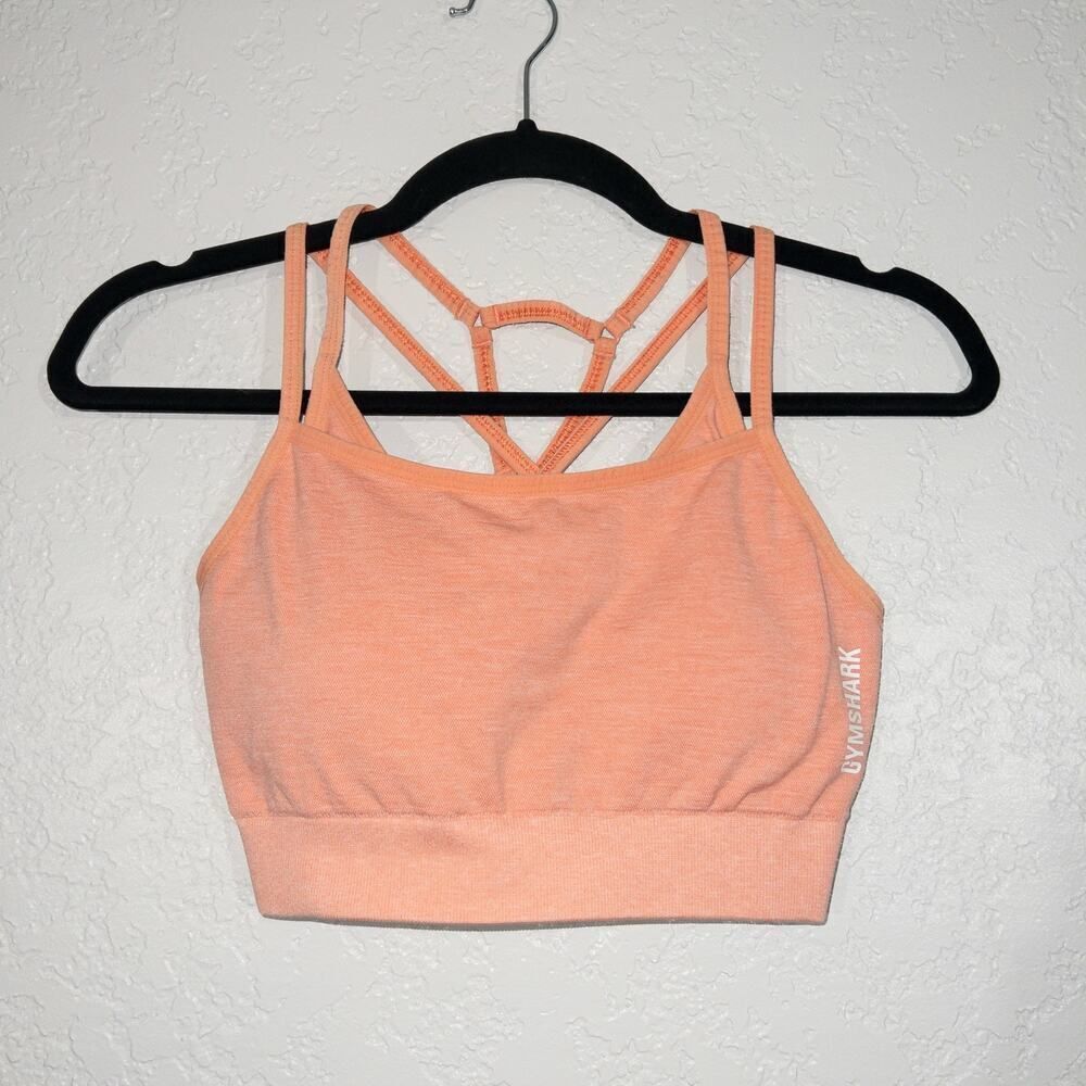 Gymshark Peach‎ Adapt Marl Seamless Sports Bra Size Medium